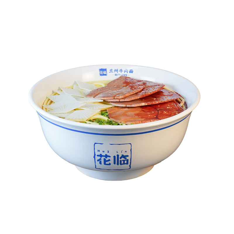 放大仿真牛肉面雕塑面馆美陈定制