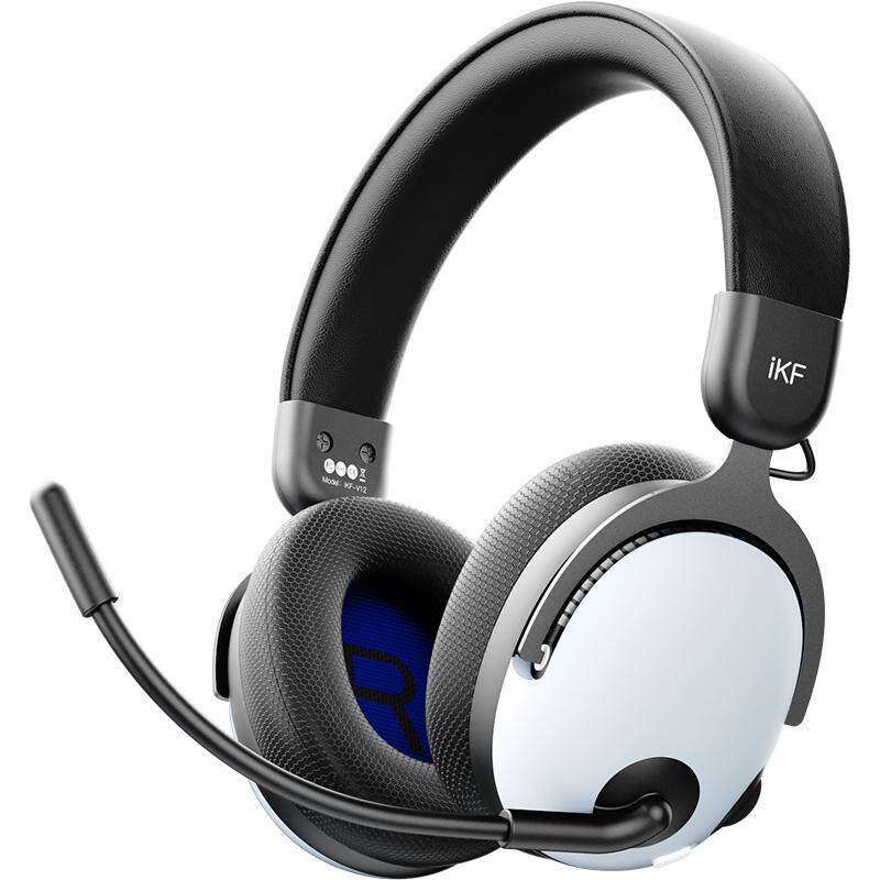 iKF V12电竞游戏耳机头戴式有线FPS带麦7.1声道usb无畏契约三角洲