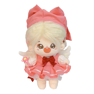 春田格子手作无属性20cm棉花娃娃娃衣魔法少女战斗裙玩偶衣服替换