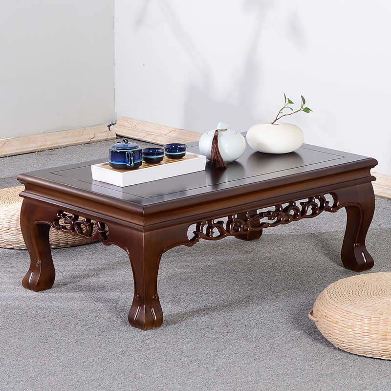 炕桌实木农村家用客厅中式飘窗桌榻榻米桌炕几小茶几小户型多功能