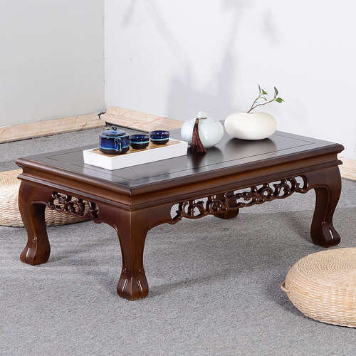 炕桌实木农村家用客厅中式飘窗桌榻榻米桌炕几小茶几小户型多功能