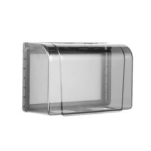 双86型防水盒粘贴式浴室卫生间双二位两位开关插座加高防水罩盖