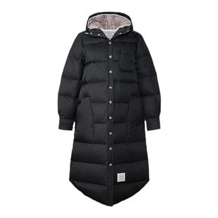 [24期免息]THOM BROWNE 女士经典四条纹长款羽绒服