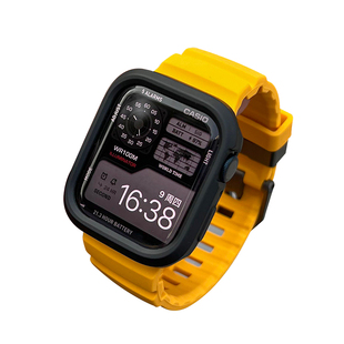 适用于s11苹果S8手表ultra3金属环扣S10橡胶s7表带s9壳iwatch/SE2