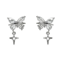 纯欲吊坠蝴蝶耳骨夹女小众独特