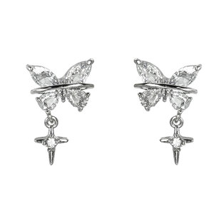 纯欲吊坠蝴蝶耳骨夹女无耳洞耳夹2026新款爆款高级感小众独特耳饰