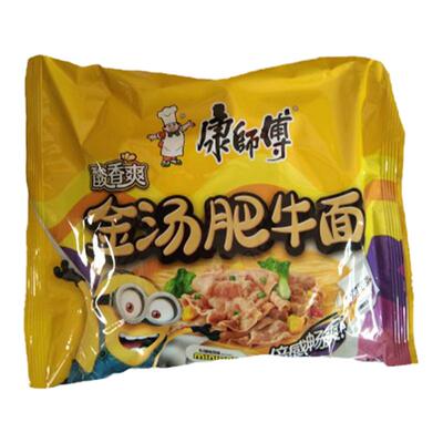 康师傅方便面袋装泡面金汤肥牛面