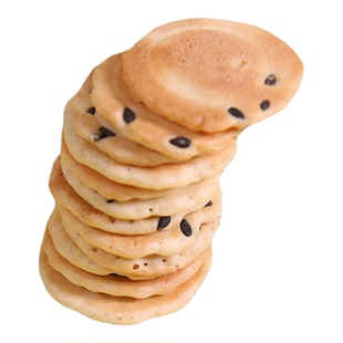 米老头小丸煎饼500g芝麻味岩板烧饼干小包装儿童休闲零食散装