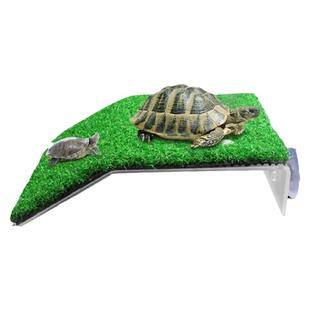 乌龟爬台高水位龟缸专用晒台亚克力造景歇脚爬台深水龟躲避休息台