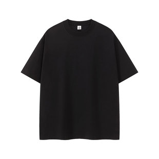 重磅纯棉圆领T恤定制工作服印logo企业餐饮工装印字团体班服短袖