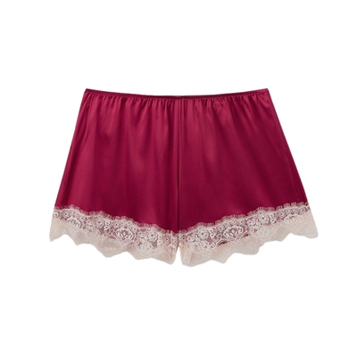 Intimissimi意舒漫夏季新品桑蚕丝蕾丝花边短裤家居睡裤PDC162