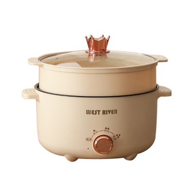 新款电热锅一体炒菜锅多功能煎炒蒸煮不粘电煮锅家用电火锅电炒锅