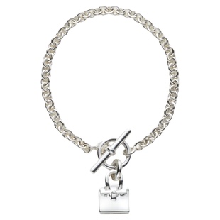 925银制饰品铂金/凯莉/康康包造型极简风欧美轻奢高级感手环手链