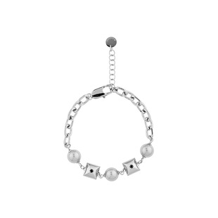 BLACKHEAD/黑头手链男女新款水钻铆钉珍珠拼接小众设计感原创同款