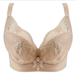 杰奎琳文胸2488软钢圈超薄洞洞杯大胸显小聚拢收副乳调整型内衣女