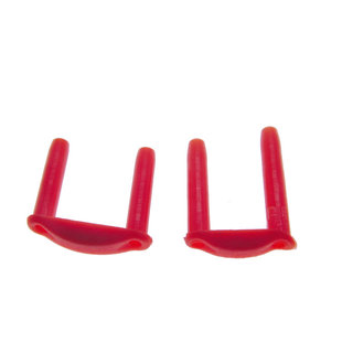 100个装羽毛球拍护线管 T头长短防塌陷2连钉 1-4孔拍框顶部双连钉