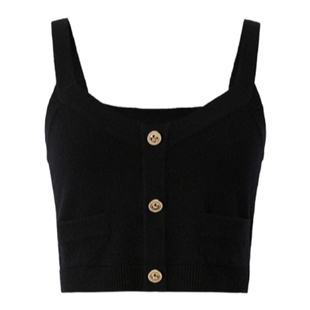 商场同款 MOISSAC摩萨克法式经典百搭温柔风打底针织吊带女