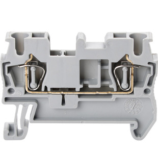 ST2.5接线端子导轨式快速直插型弹簧端子纯铜UK免螺丝接线端子排