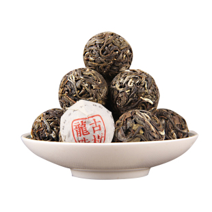 云南普洱茶生茶龙珠古树茶叶自己喝春茶生普便携小粒装球形大叶种