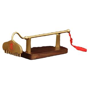 九齿钉耙摆件铜西游记猪八戒兵器耙子创意纯铜办公室中式家居摆件