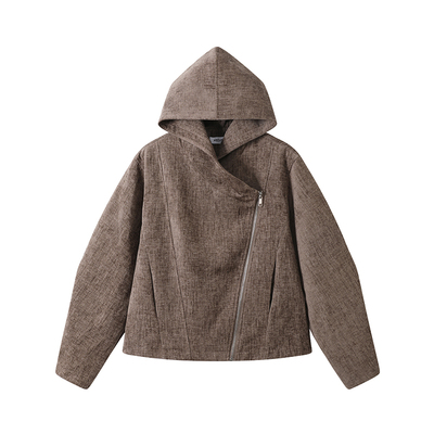 KREATE斜拉链解构不对称拉链夹克