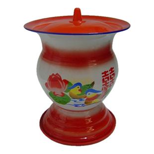 防滑老式搪瓷成人高脚痰盂老人孕妇尿盆马桶儿童便盆坐便器子孙桶