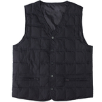 雅鹿羽绒马甲男中老年内穿加厚防寒鸭绒保暖背心加肥加大坎肩2024