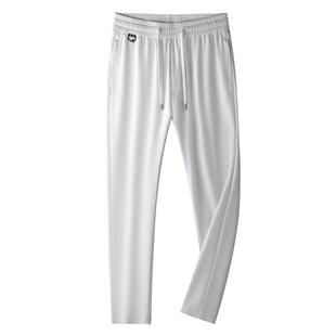 桑蚕丝男裤薄款男士夏季裤子冰丝长裤直筒休闲裤男宽松爸爸运动裤