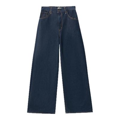 李维斯女士高腰宽松直筒牛仔裤