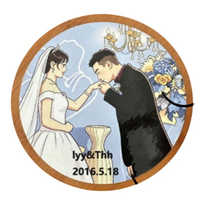 可定制照片文字新婚酒杯礼盒套装