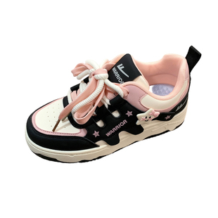 回力黑粉星星厚底小白鞋女2026春季新款百搭鞋子小众原创学生板鞋