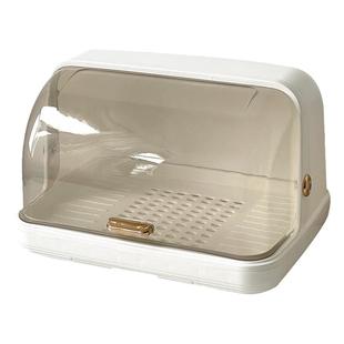 厨房置物架碗碟收纳架家用带盖沥水宝宝碗筷碗盘餐具大容量收纳盒