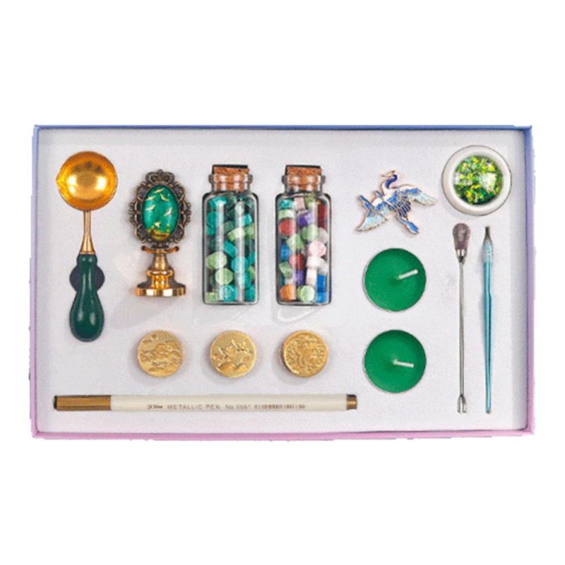 千里江山图火漆印章熔炉套装礼盒