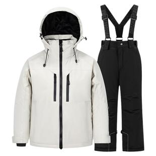 新款滑雪服男女情侣户外加厚防风防水保暖外套单双板滑雪衣裤套装