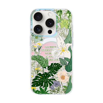 清新花卉！适用苹果磁吸手机壳