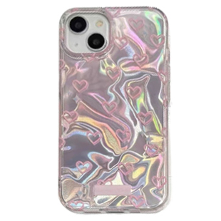轻派韩系ins粉色爱心适用苹果16promax手机壳iphone17新款15pro女款12双层14水波纹简约少女心甜妹11全包硬壳