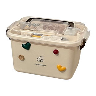 小药箱家庭装医药箱家用药物收纳盒大容量药品宿舍急救箱医疗箱