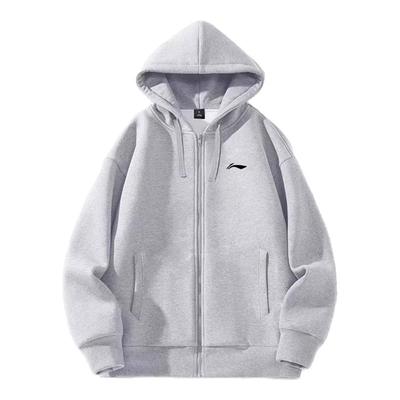 李宁外套男青少年运动服加绒卫衣