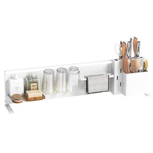 御仕家磁吸水槽沥水置物架厨房台面锅盖抹布放杯子收纳免打孔刀架