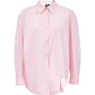 Vero Moda衬衫2025夏季新款纯棉不规则纽扣设计褶皱上衣325205055