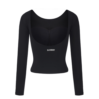 大U美背性感瑜伽服长袖