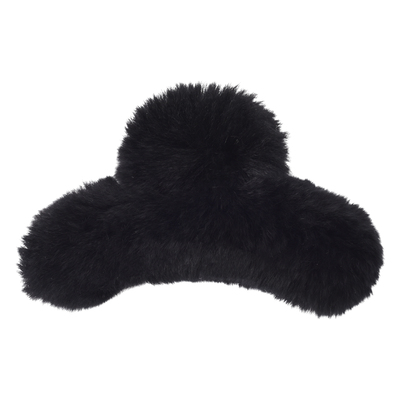 真獭兔毛发夹13厘米超大号