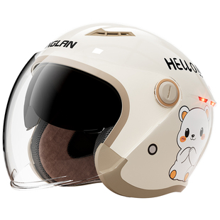 营缆头盔女电动车冬季保暖加绒防寒可爱3c认证安全帽摩托车全盔男