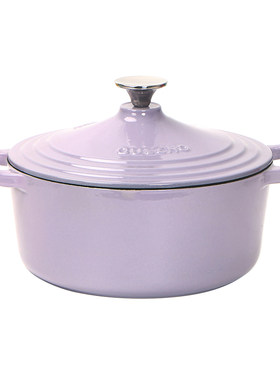 24CM铸铁珐琅炖锅带盖双耳家用