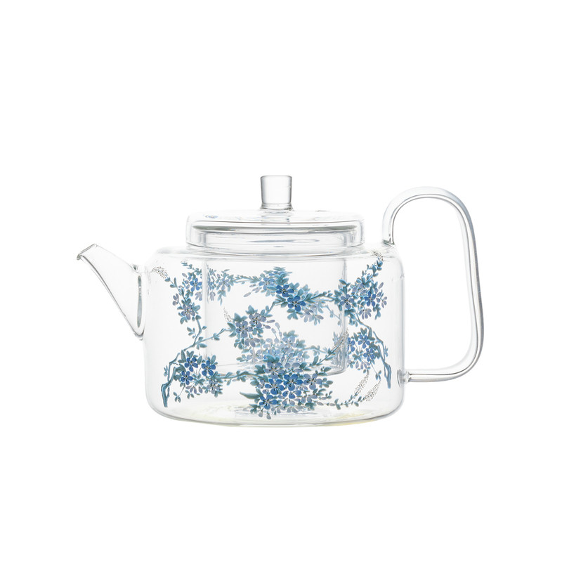 繁野高颜值兰雪花耐热玻璃煮茶壶大容量泡茶壶可电陶炉加热花茶壶