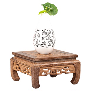 鸡翅木底座花盆景佛像实木摆件底座实木工艺品鱼缸鸡翅木托架底座