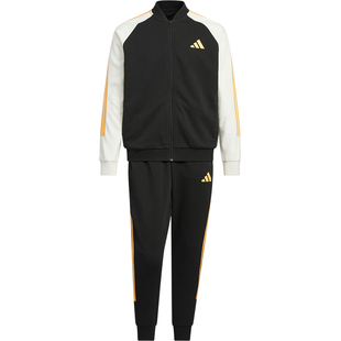 Adidas/阿迪达斯官方正品TRACKSUIT男女运动宽松立领套装JZ0106