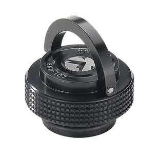 柯曼气罐黑盖子BKM-107长气扁气罐帽 通用铝合金悬挂式磁吸防尘盖