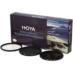 HOYA 滤镜套装UV镜CPL偏振镜ND8减光镜77mm 72 67 62 58 55适用于佳能索尼微单反相机52保护镜风光nd滤镜
