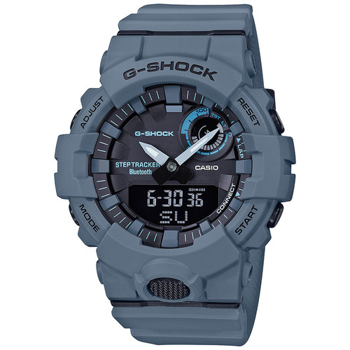 卡西欧手表Casio G-Shock雾霾蓝运动蓝牙防水男女腕表GBA800UC-2A